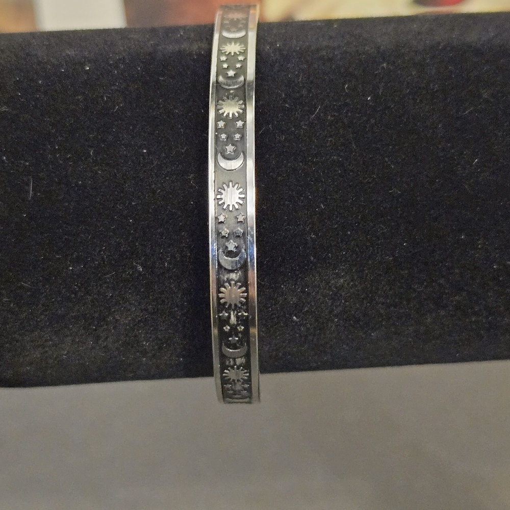 Sun, moon and stars inspirational bracelet...25011